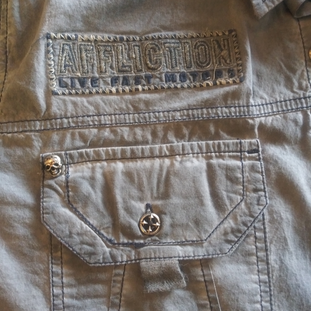 Affliction Button up - Picture 3 of 5